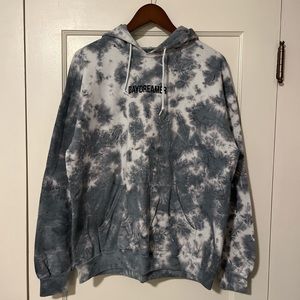 Grey and White Daydreamer Hoodie.